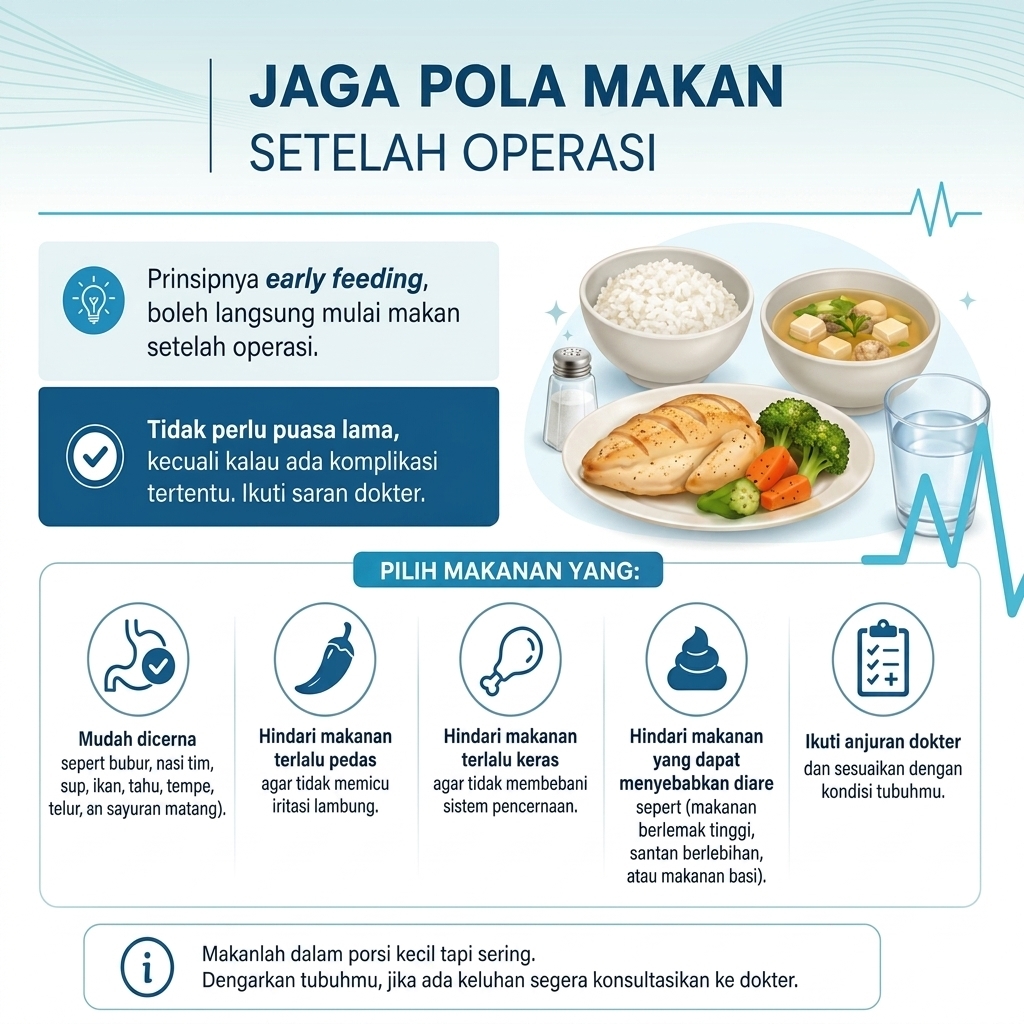 Gambar untuk Panduan Diet dan Nutrisi Pasca Operasi Usus Buntu (apendektomi)